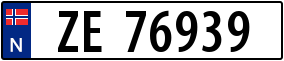Truck License Plate